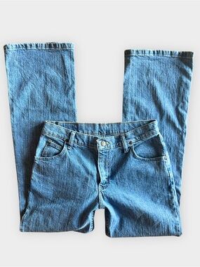Wrangler Blues Bootcut Jeans Light Wash Western Denim Size 6x30